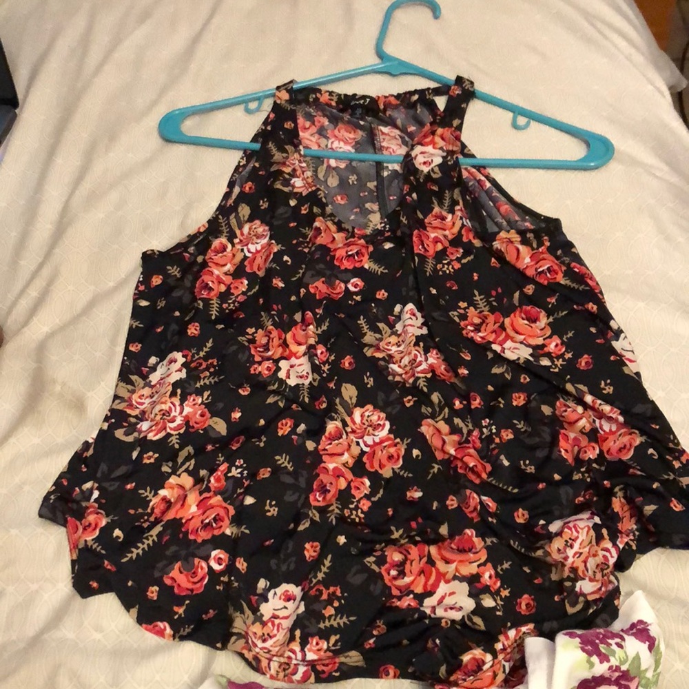 Floral tank top.